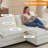 85.4 In'' Multi-Layer Cushion Loveseats With Ottoman-2116796690