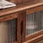 Light luxury black walnut TV cabinet