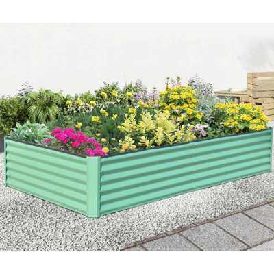 Lit de jardin surélevé, jardinière extérieure pour jardinage de légumes, fruits et fleurs