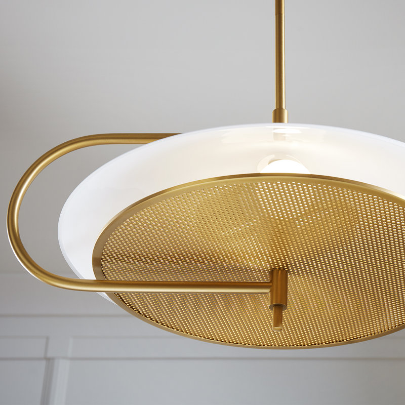 Gesture 2 - Light Pendant, Burnished Brass