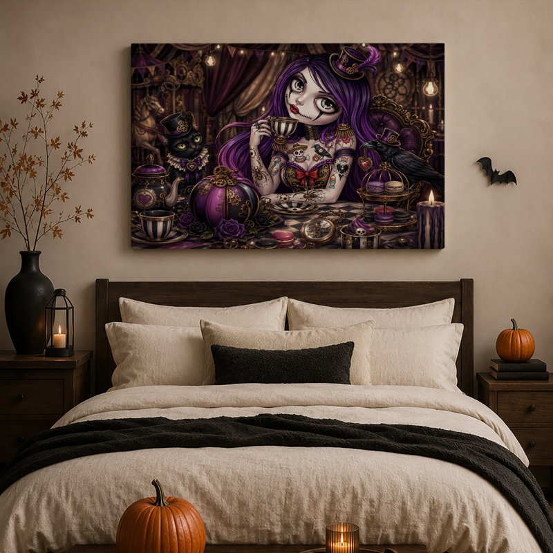 Art mural sur toile Steampunk, 12"H x 18"W