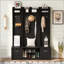 Console rétro à grain de bois rétro avec tablette inférieure et quatre pieds de vase, convient au vestibule, au couloir, au salon, à la chambre à coucher
