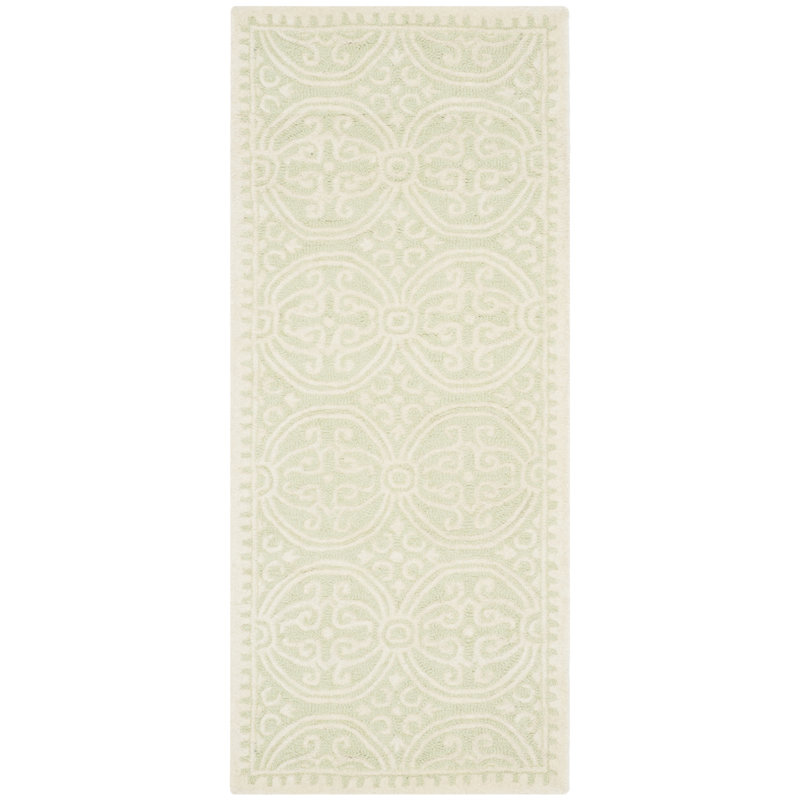 Steve Cambridge Hand Tufted Wool Geometric Rug, Runner 2'6" x 6'