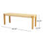 Banc en bois massif Richmond Angie