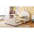 Twin Size Upholstered Daybed With Rabbit Ear Shaped Headboard-2021099000