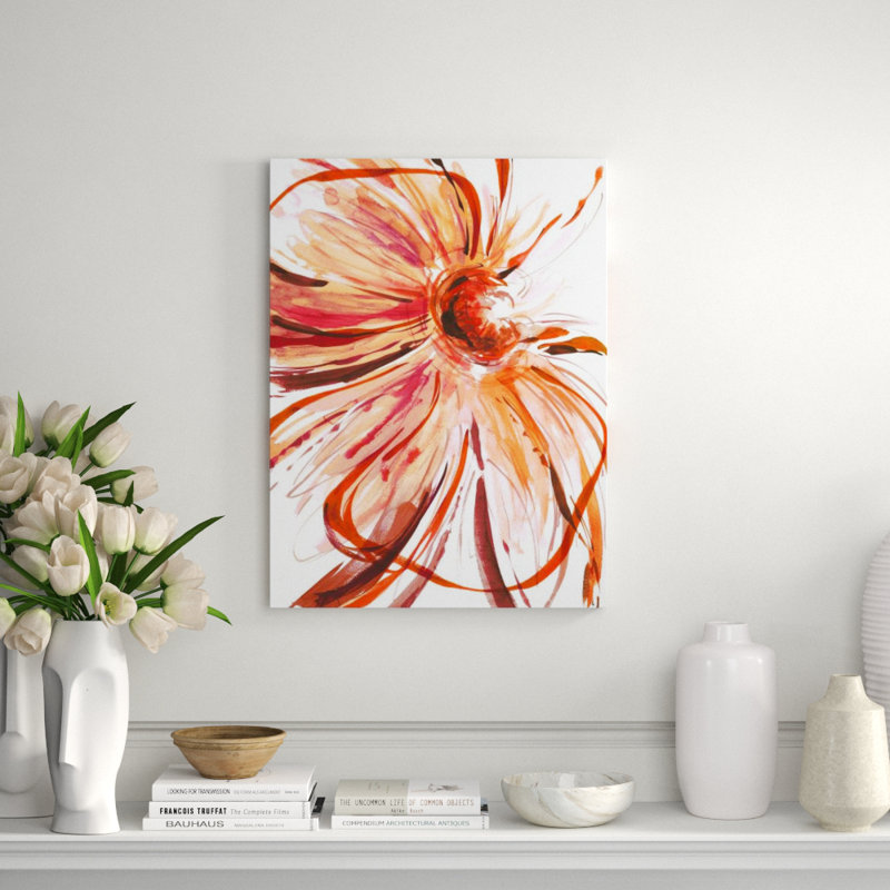 Full Blossom III Painting by Sara Brown, Plexi, 40" H x 30" W x 1.5" D