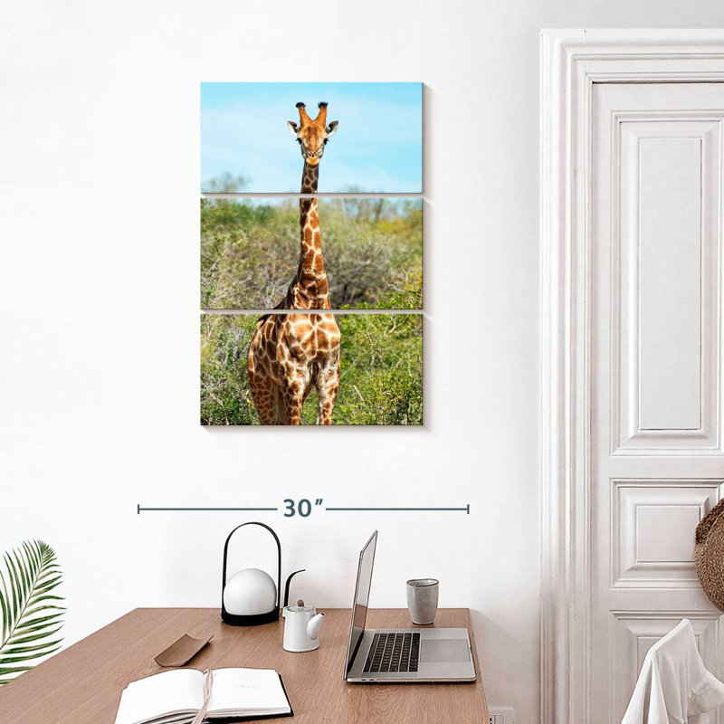 Brampt Awesome Afrique du Sud - Portrait de girafe I, H 32 po x l 20 po