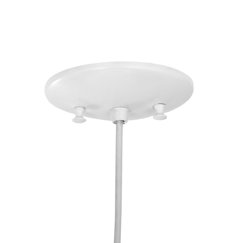 Bola 1 - Light Pendant, White, 12" H x 5" W x 5" D