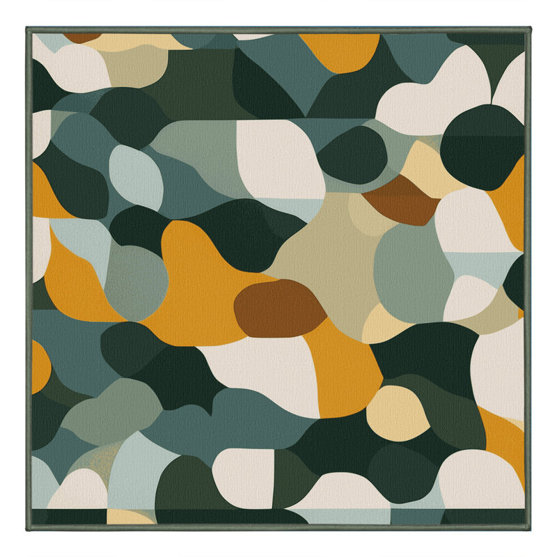 Tiled Topography Rug, Square 7'