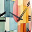 Horloge murale «Cubism Experiment with Minimalist II»-1304497727