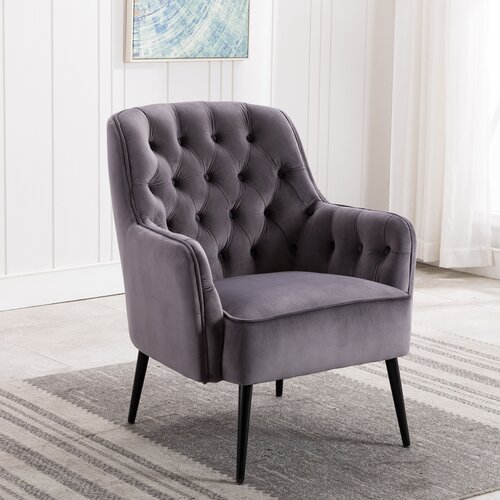 Corrigan Studio Farquhar Velvet Armchair & Reviews | Wayfair.co.uk