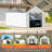 Carport Replacement Canopy Cover Side Wall 10 x 20 ft, Garage Tent Shelter Tarp (Top and Frame Not Included)-103008226