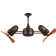 36" Duplo-Dinamico 3 - Blade Caged Ceiling Fan with Wall Control
