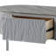 Table basse grise et brillante grise