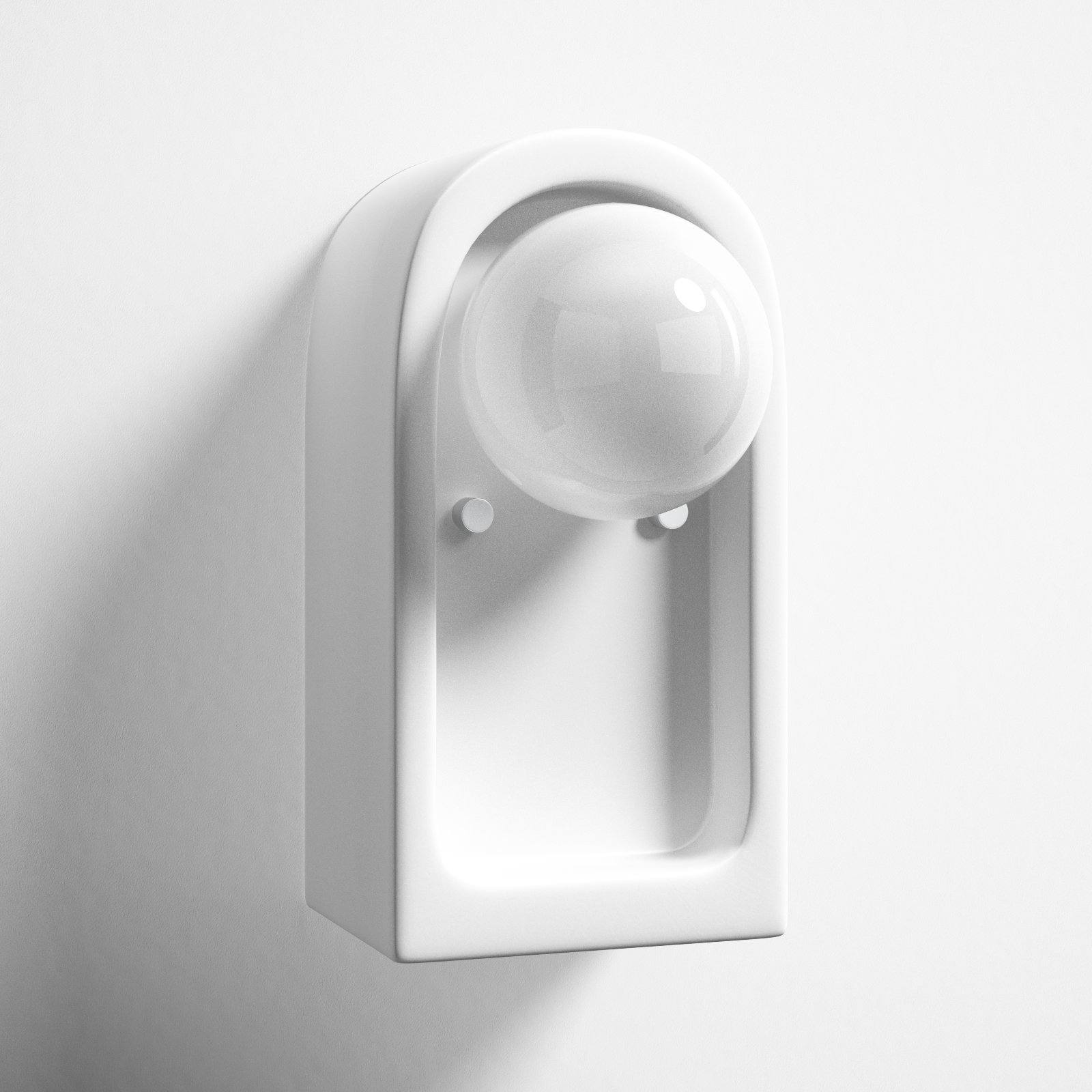 Rosalino Single Light Ceramic Sconce, Matte White