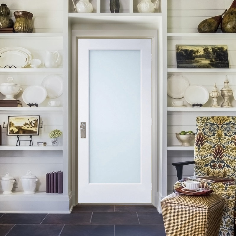 Porte standard en verre sans quincaillerie d'installation, Gauche, 37,5 po x 81,75 po