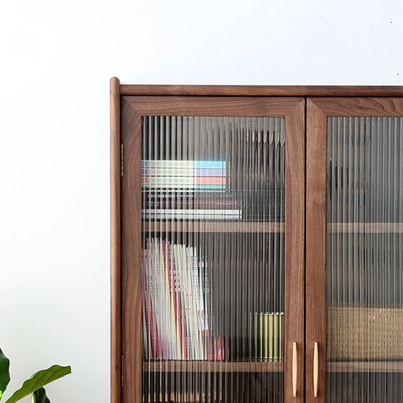 Bibliothèque pour meubles de style nordique, Marron foncé