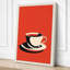 Retro Coffee Cup Mid-Century - Wrapped Canvas-1326797176-1326797182