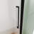 Semi-Frameless Pivot Hinged Glass Shower Door, Adjustable Width 32-36 In., 72 In. Height, Tempered Glass, Reversible Installation, Shower Door