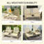Banc de jardin Outsunny