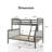 Kearie Twin over Full Standard Bunk Bed-94437183