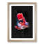 Eye-Catching Red and Blue Fish - Framed Print-56843089-56843081