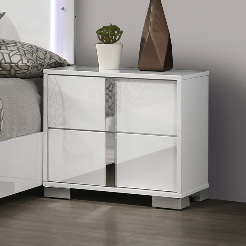 Pieds de table de chevet modernes pour la table de chevet 1pc, Blanc