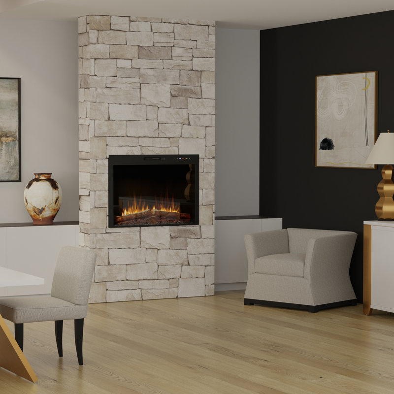 Foyer électrique encastré Dimplex Vital Spark, L 26,5 po x H 17,75 po