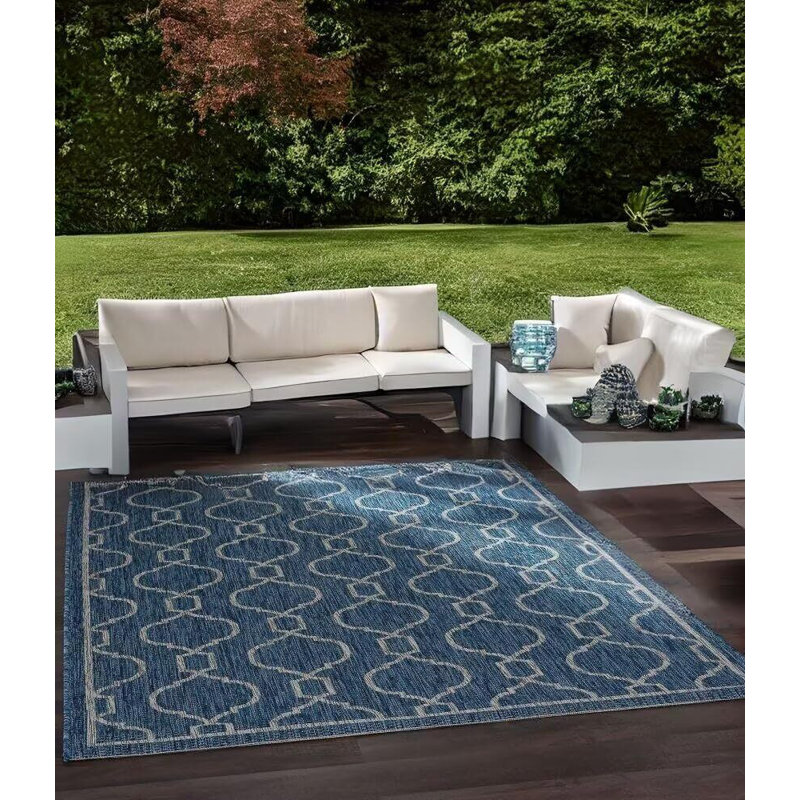 Tapis d'extérieur imperméable marocain, Rectangle 5 pi x 7 pi