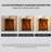35.43" Brown Solid wood Birch Shoe Storage