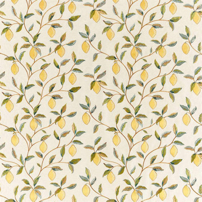 Lemon Tree Embroidery Fabric