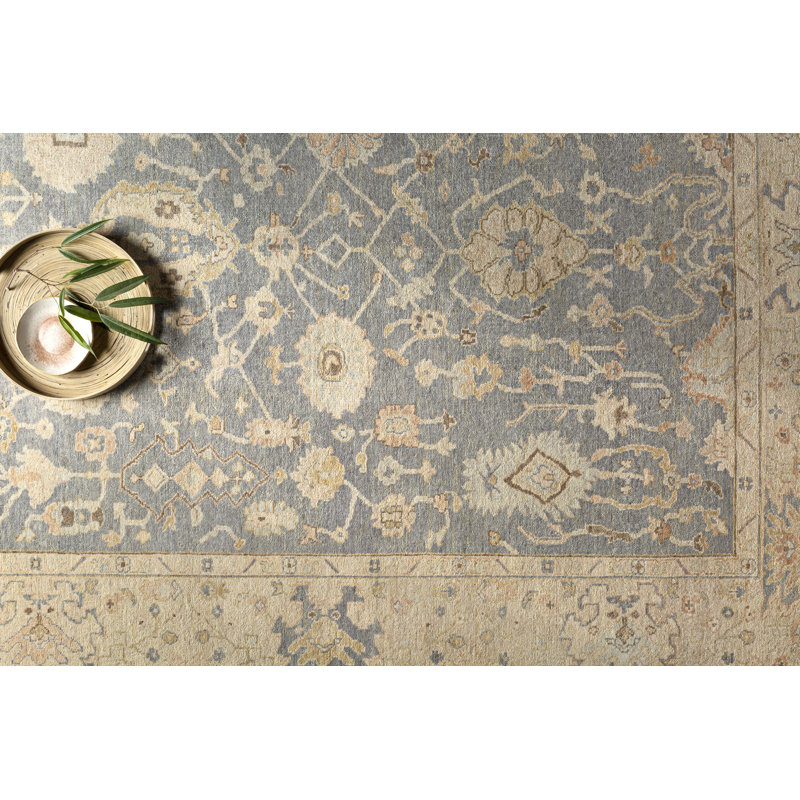 Daucourt Wool Oriental Area Rug, Rectangle 8' x 10'