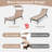 Orphia Outdoor Metal Chaise Lounge