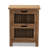 Baxton Studio Clement Rustic Transitional Medium Oak Finished 2-Drawer Wood Spindle End Table-2096311624