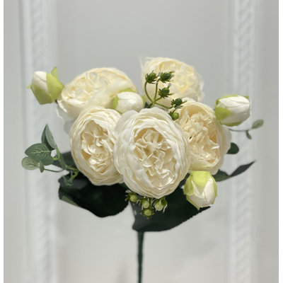 Artificial Peony Stems in Variety of Colors - Silk Faux Floral Home Decor
