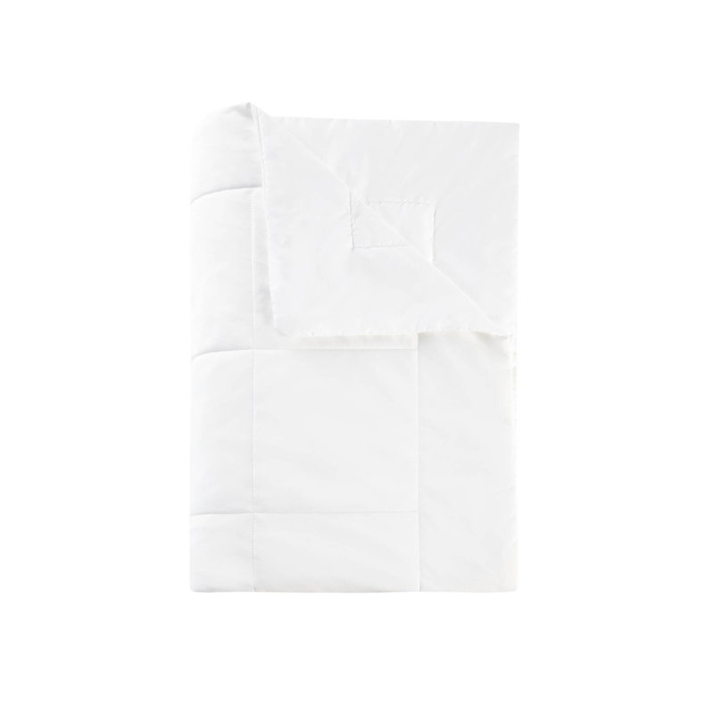 Couverture en duvet synthétique blanc, L 90 po x l 68 po