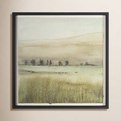 Rolling Fields I Hand-Embellished Print