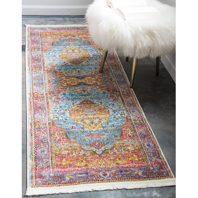 Tapis oriental bleu clair Mulvihill