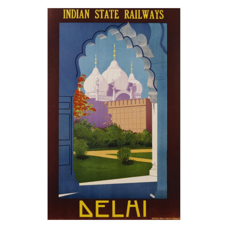 «VISIT India» par Indiana Gtait, H 28 po x l 22 po