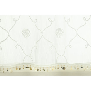 Beach Trellis Tailored Window Valance