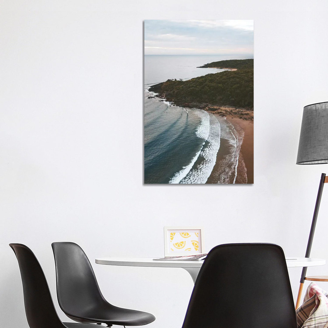 Moody Coastal Aerial by James Vodicka - Wrapped Canvas Gallery-Wrapped Canvas Giclée
