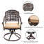 Fauteuil de patio pivotant avec coussin Kanosh