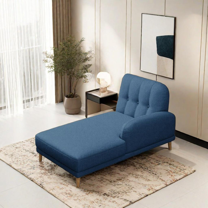Chaise longue - Confort, Orienté à droite, Bleu très foncé