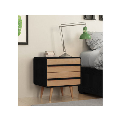 Sapelo 51cm W Manufactured Wood Bedside Table