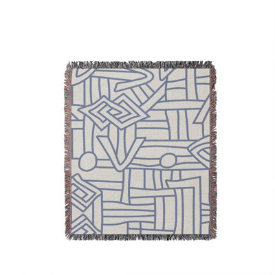 Jeté en coton Diof Abstract Pirnt