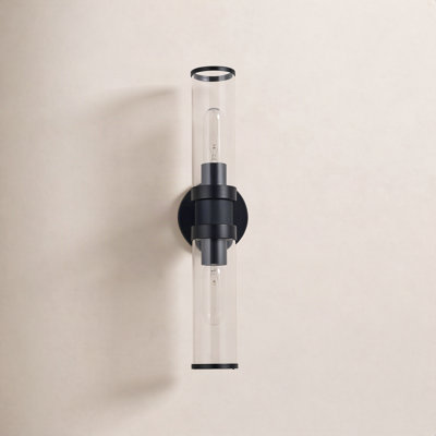 Atley 2 Light Transparent Dimmable Bath Bar