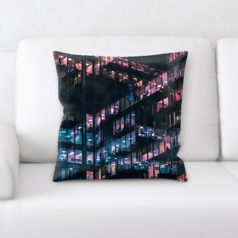Microsuede Reversible Throw Pillow
