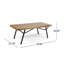 Causeuse d'extérieur avec table basse Canoga