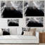 Marbre noir et gris Gloden, ondulations d'art II - œuvre d'art moderne sur toile-1244830790-1244830795