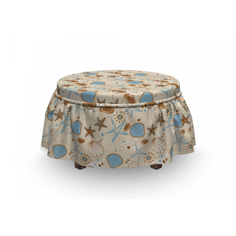 Ensemble de housse pour repose-pieds à coussin de boîte 2 pièces doodle